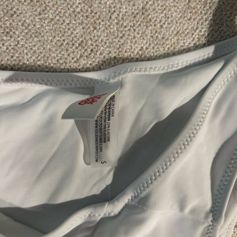 Solid And Striped Bikini Set Small - image 2